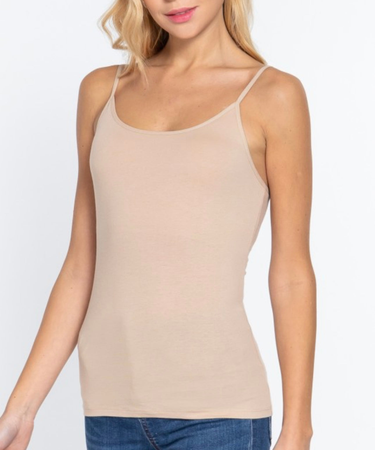 Basic Cami with Shelf Bra - Soft Taupe