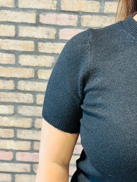Soft Crewneck Pullover - Black