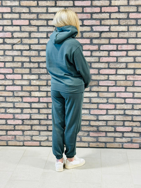 Fleece Boyfriend Hoodie - Chic Green