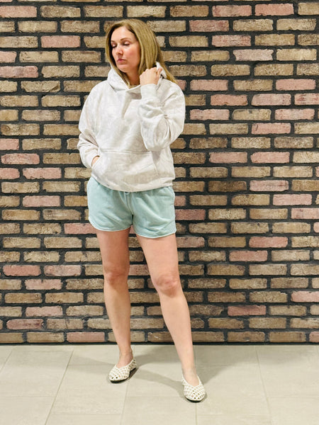 Fleece Camo Relaxed Hoodie - Beige Camo
