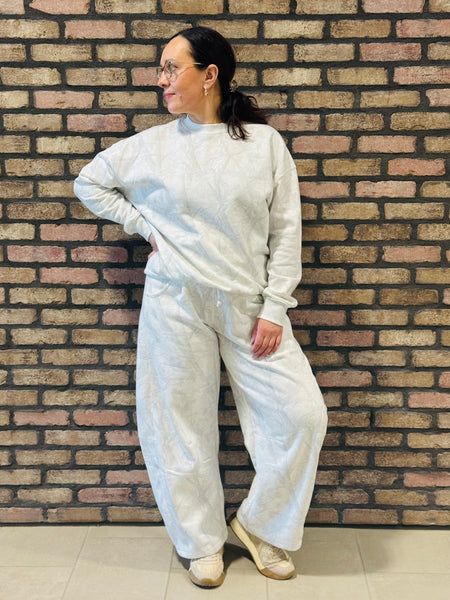 Baggy Barrel Sweatpants - White Camo