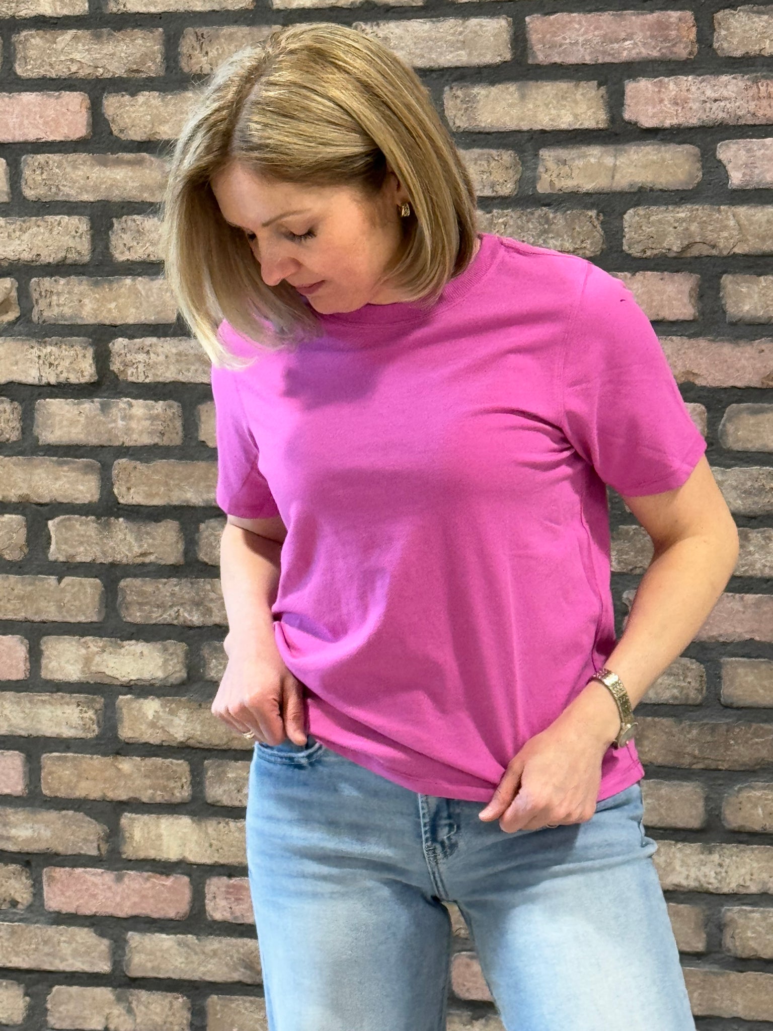 Classic Boxy Fit Tee - New Orchid