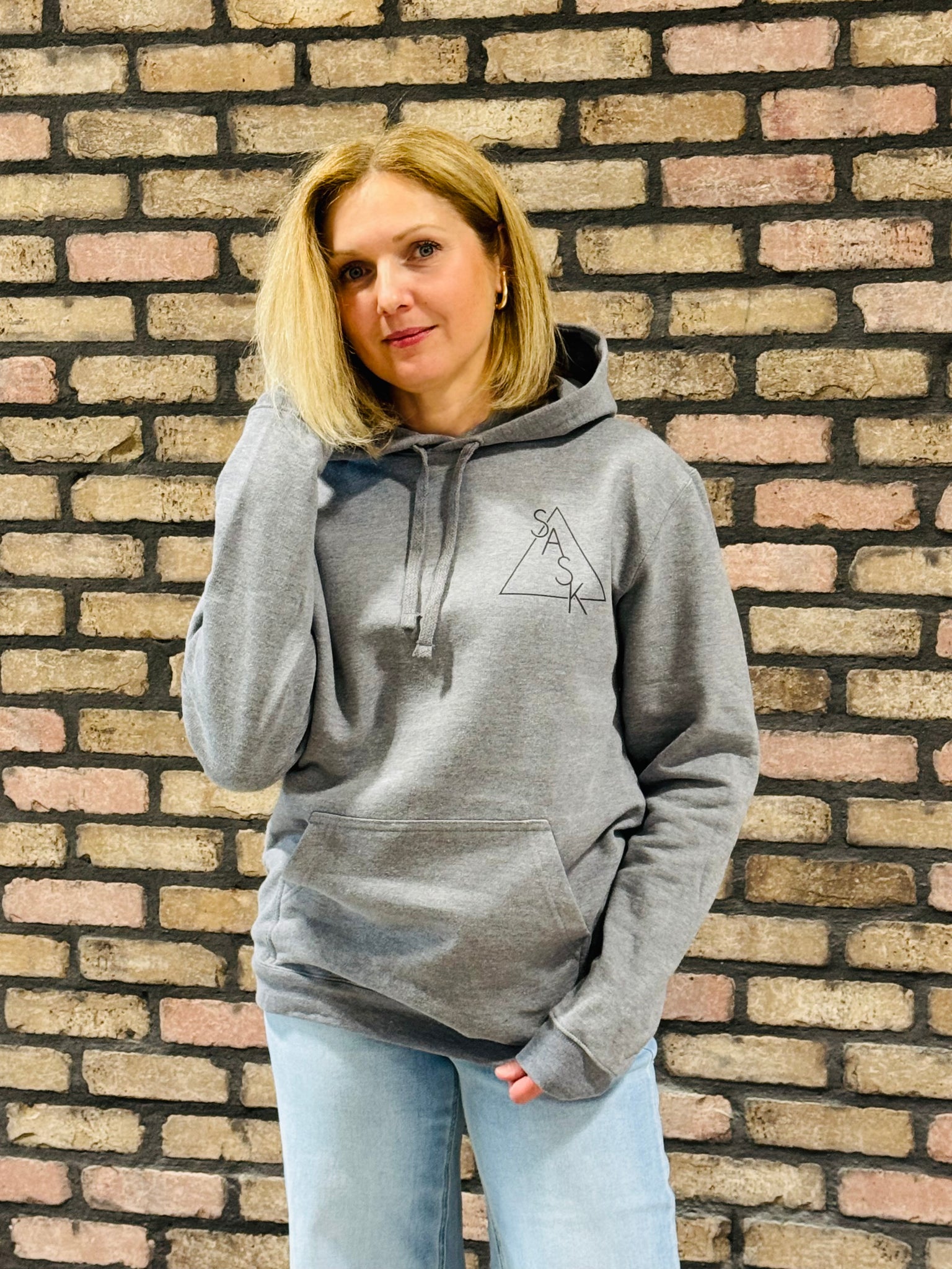 SASK Graphic Hoodie - Heather Grey