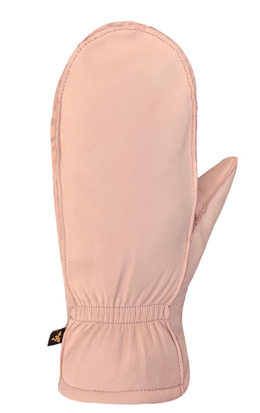 Auclair Kiva Moccasin Leather Fingermitts - Light Pink