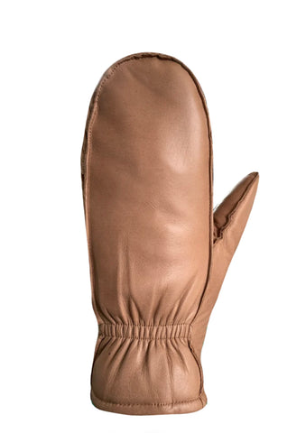 Auclair Kiva Moccasin Leather Fingermitts - Cognac