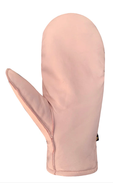 Auclair Kiva Moccasin Leather Fingermitts - Light Pink