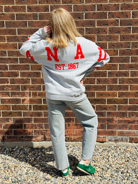 CANADA Graphic Crewneck - H Grey