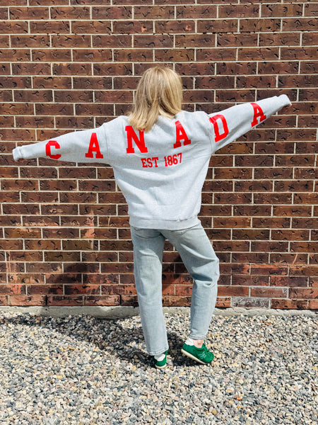 CANADA Graphic Crewneck - H Grey