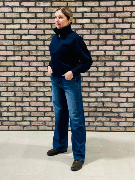 Slouchy Baggy Jeans - Dark Wash