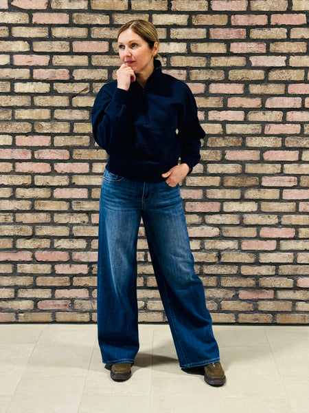 Slouchy Baggy Jeans - Dark Wash