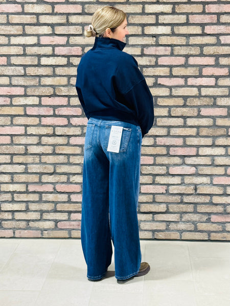 Slouchy Baggy Jeans - Dark Wash