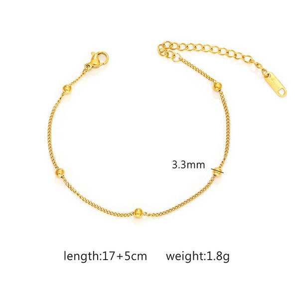 Tarnish Free Bracelet - Ball Chain