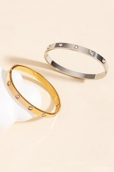 18k Non-Tarnish Bangle - Golg