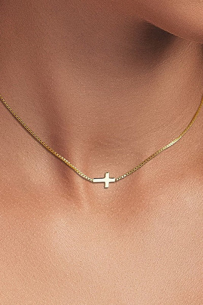 Cross Necklace - Gold