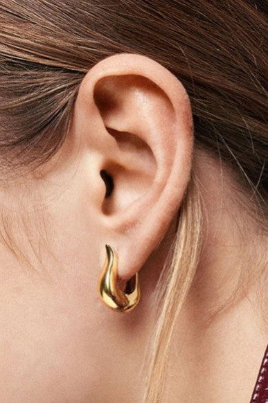 Stainless Steel U Hoops - Gold