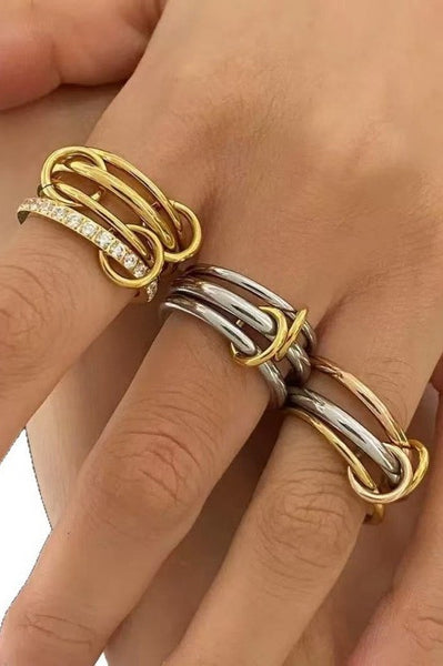 Stainless Steel Stackable Plain Band Rings - Assorted