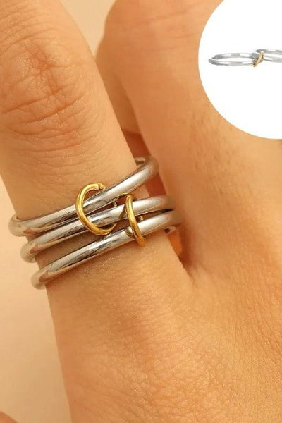 Stainless Steel Stackable Plain Band Rings - Assorted