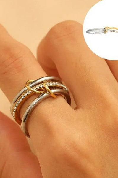 Stainless Steel Stackable Plain Band Rings - Assorted