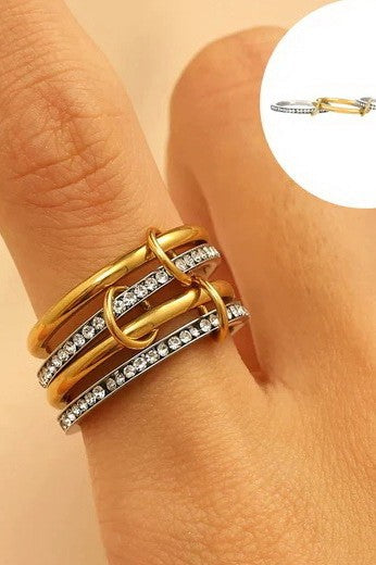 Stainless Steel Stackable Plain Band Rings - Assorted
