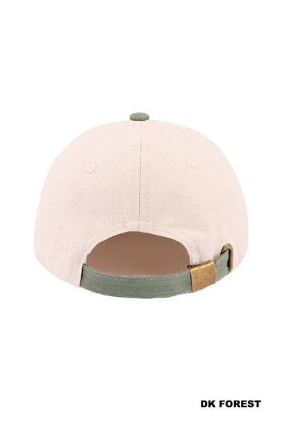 Horseshoe Two-Tone Canvas Cotton Cap - Dr.Forest