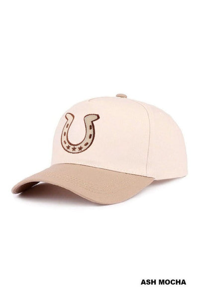 Horseshoe Two-Tone Canvas Cotton Cap - Ash Mocha