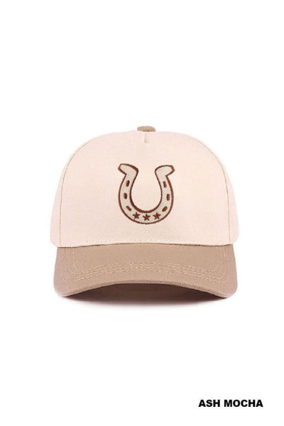 Horseshoe Two-Tone Canvas Cotton Cap - Ash Mocha