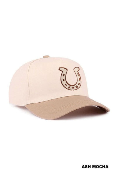Horseshoe Two-Tone Canvas Cotton Cap - Ash Mocha