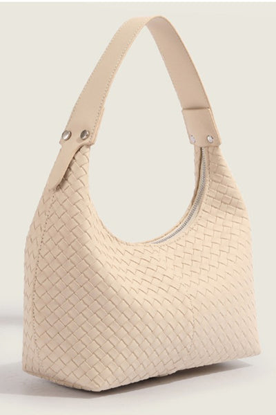 Woven Weave Shoulder Bag - Neutral