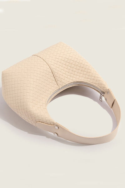Woven Weave Shoulder Bag - Neutral