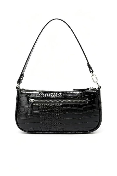 Pattern Clutch-Shoulder Bag - Black