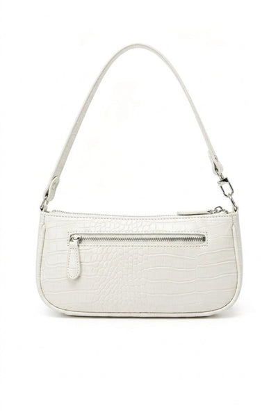 Pattern Clutch-Shoulder Bag - White