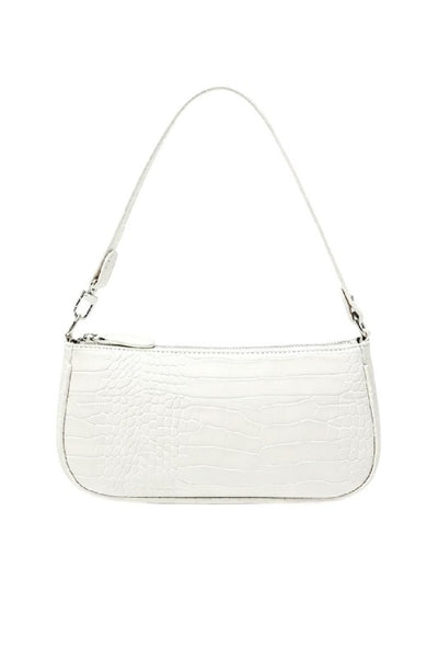 Pattern Clutch-Shoulder Bag - White