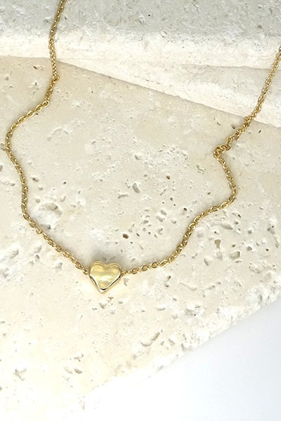 Classic Mini Heart Necklace - Gold