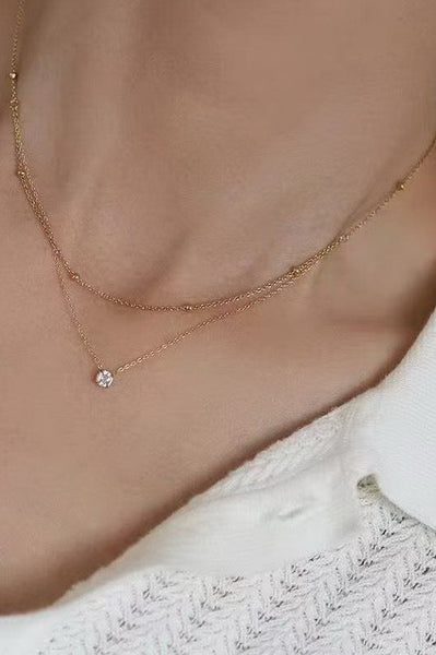 18K Stainless Steel Necklace - Gold