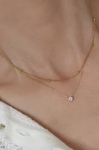 18K Stainless Steel Necklace - Gold