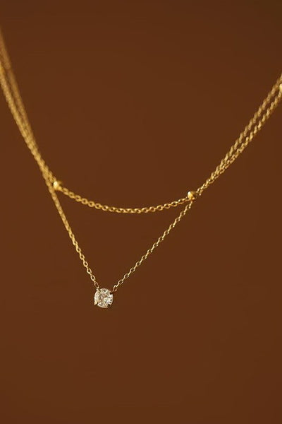 18K Stainless Steel Necklace - Gold