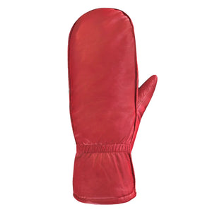 Auclair Maika Moccasin Leather Fingermitts - Cranberry