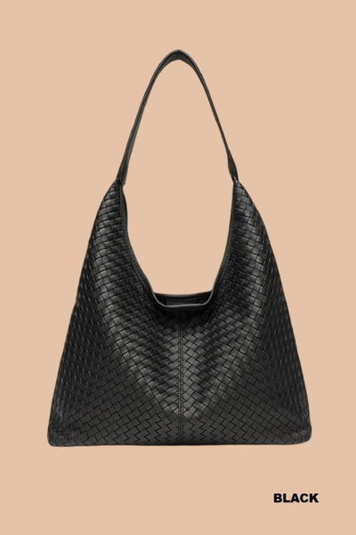 Hobo Shoulder Bag - Black