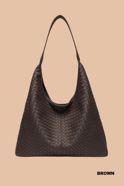 Hobo Shoulder Bag - Brown