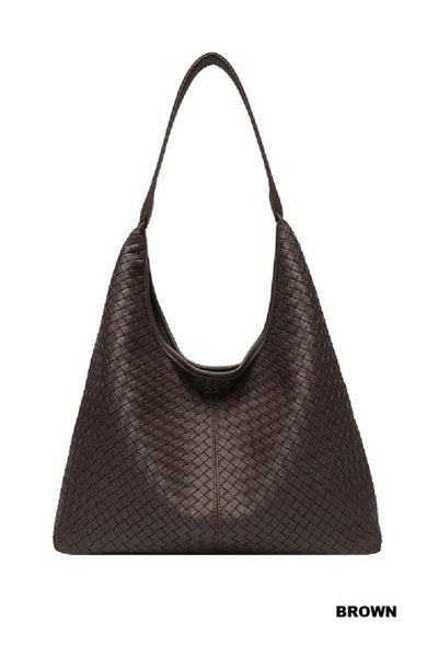 Hobo Shoulder Bag - Brown