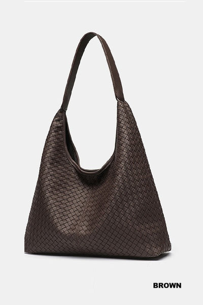 Hobo Shoulder Bag - Brown