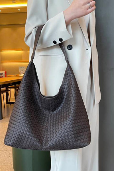 Hobo Shoulder Bag - Brown