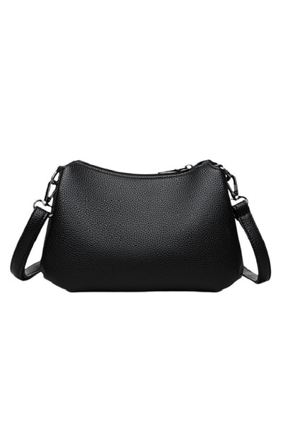 Diamond Quilted Crossbody - Black