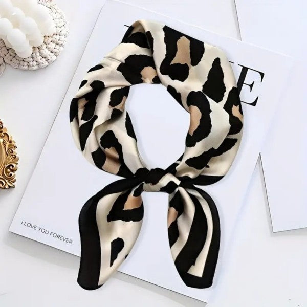 Leopard Print Bandana Scarf