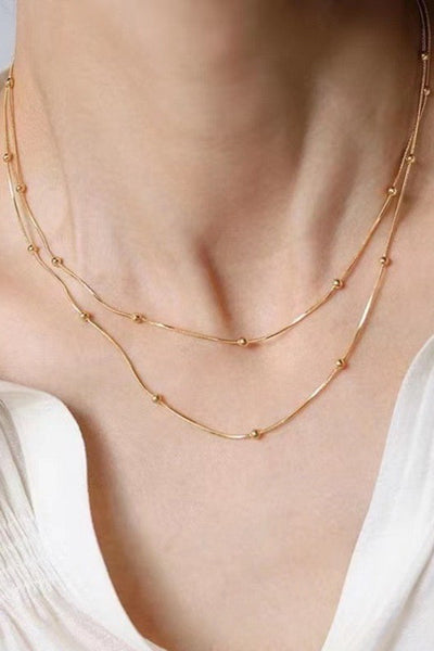 Layered Necklace - Gold