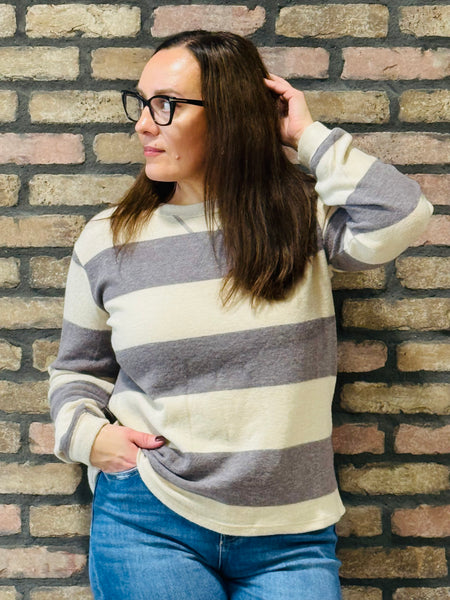 Brushed Hacci Sweater - Pyrite