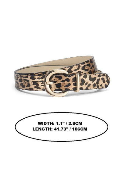 Gold Pin Buckle Belt - Black