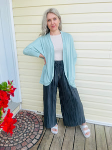 Cocoon Wrap Cardigan - Dusty Green