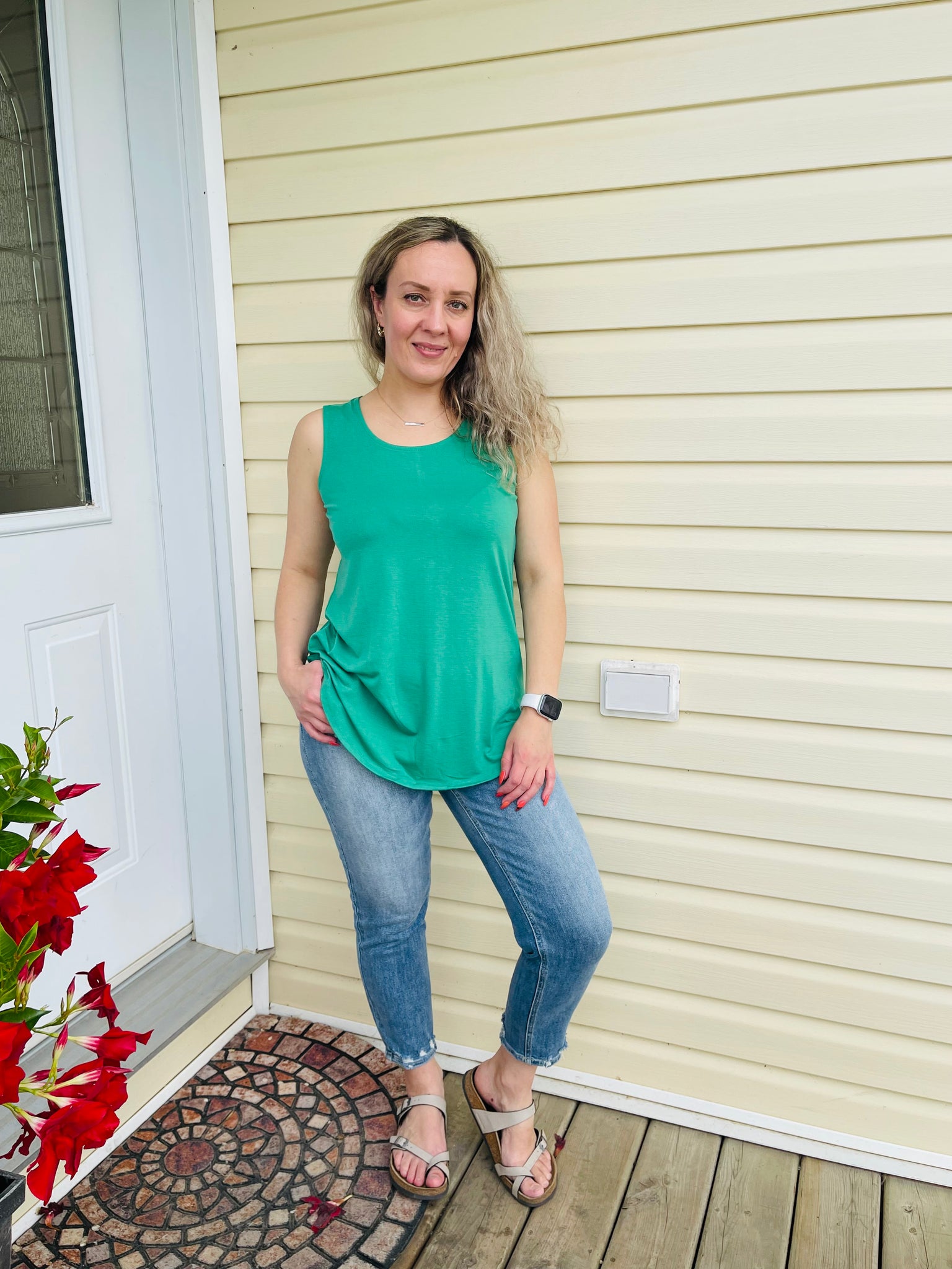 Basic Casual Tank Top - Kelly Green