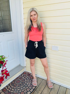 French Terry Shorts - Black